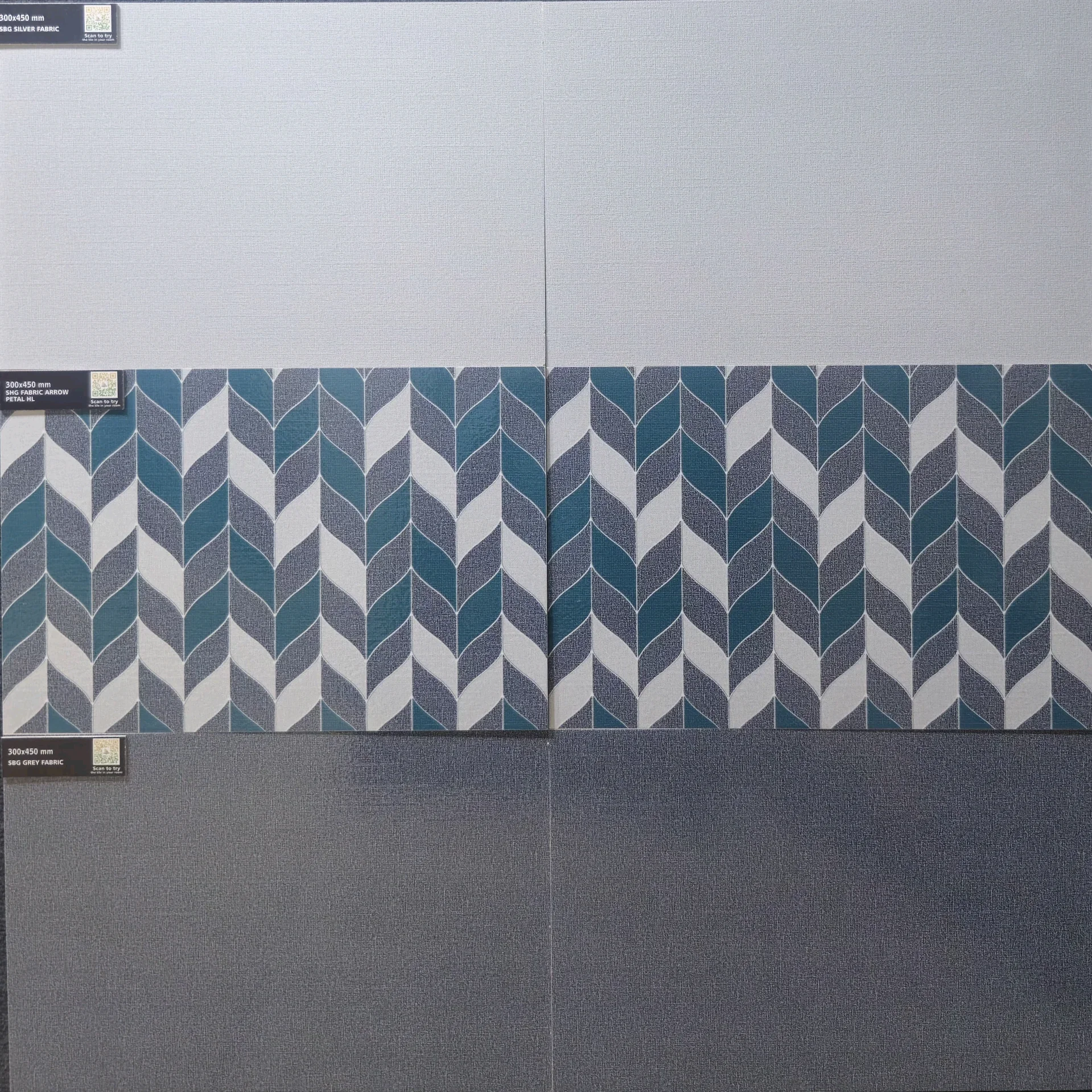 GREY & SILVER FABRIC
