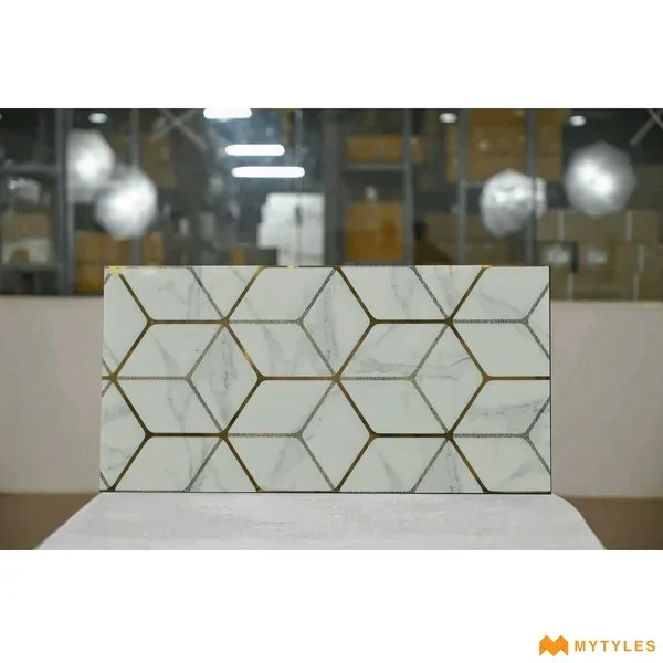 White and gold Tiles - thumb 2