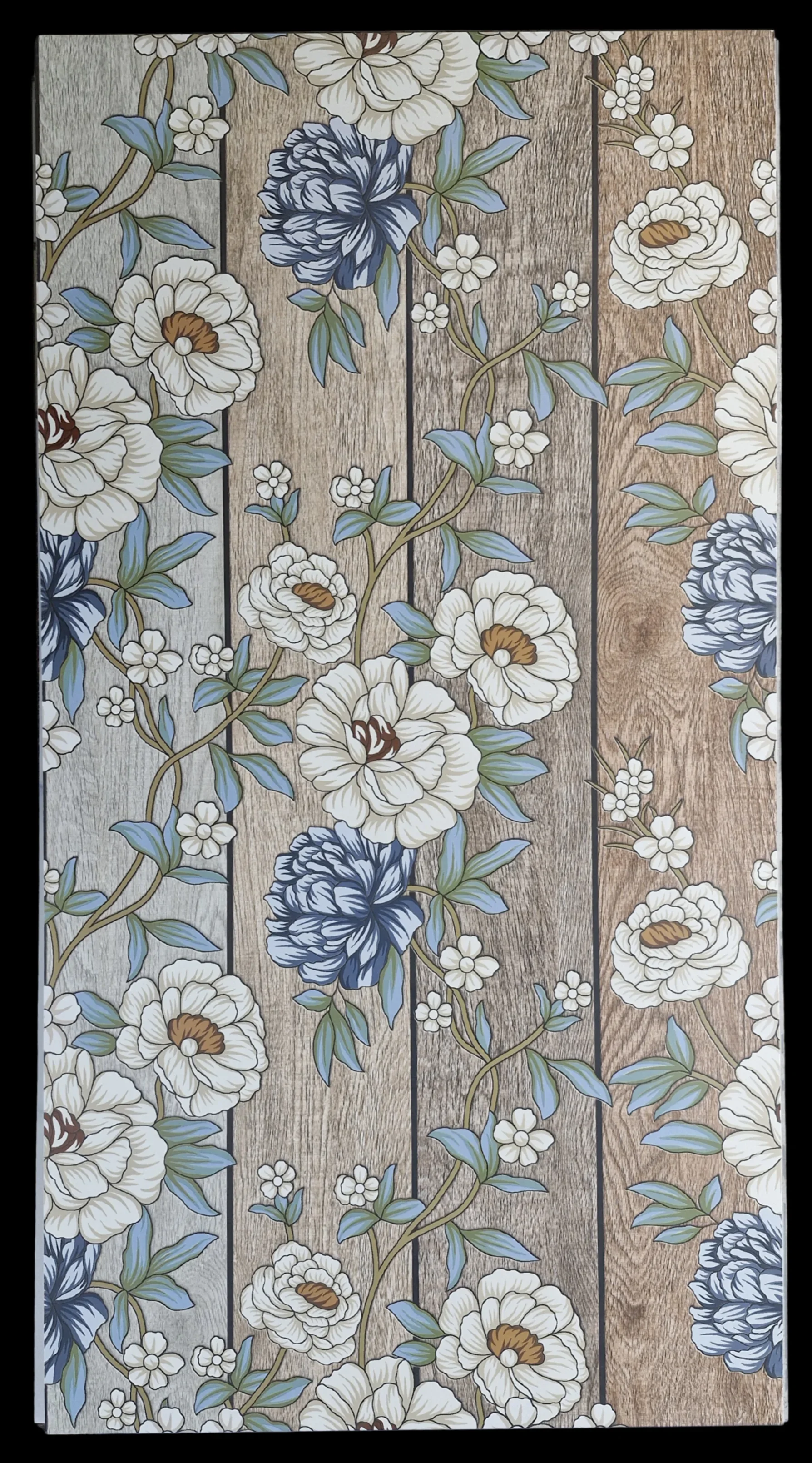 CAMELLIAS OAK WOOD WALLPAPER  - thumb 3