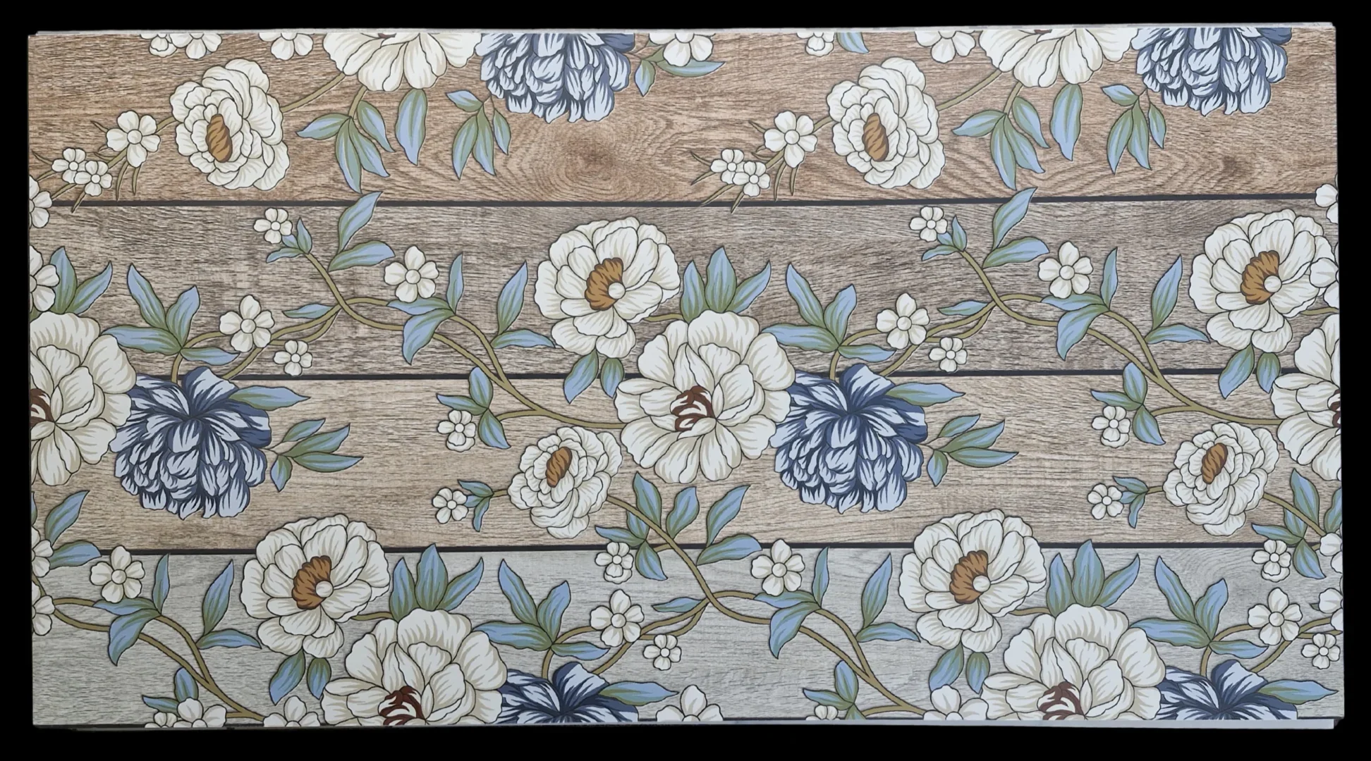 CAMELLIAS OAK WOOD WALLPAPER  - thumb 4